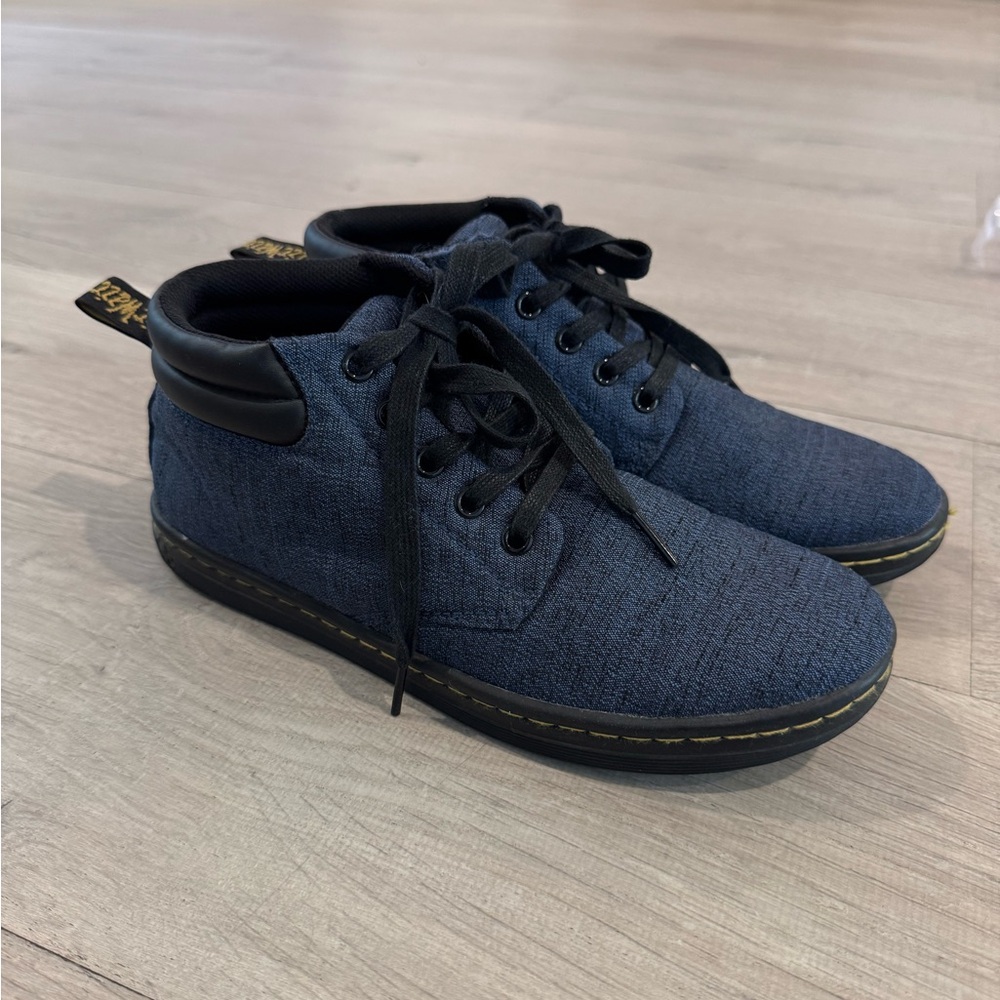 Stylish Blue High-Top Sneakers